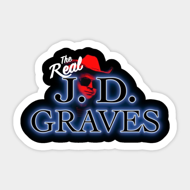 The Real J.D. Graves Logo Sticker by Econoclash